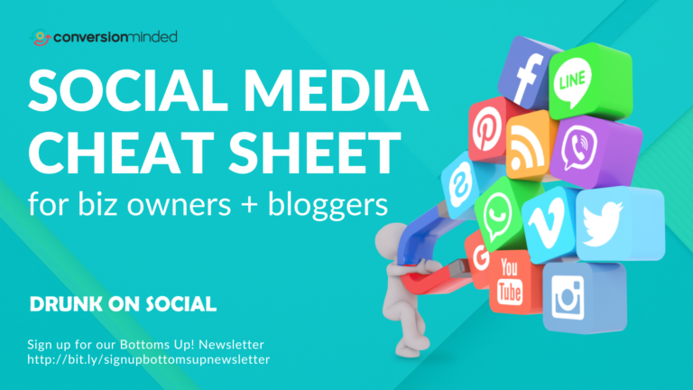 Social Media Cheat Sheet for Biz Owners + Bloggers