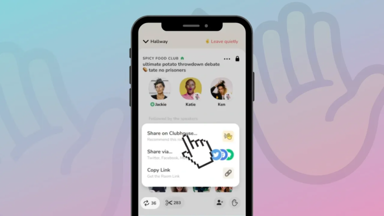 Clubhouse Adds New Room Sharing Options