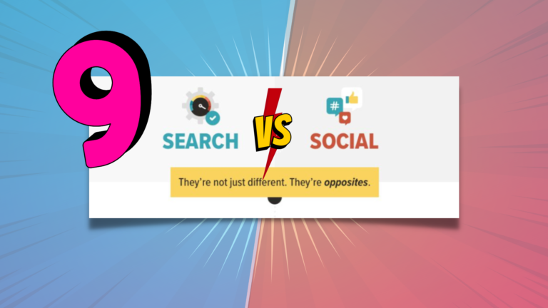 The 9 Big Differences Between SEO and Social Media