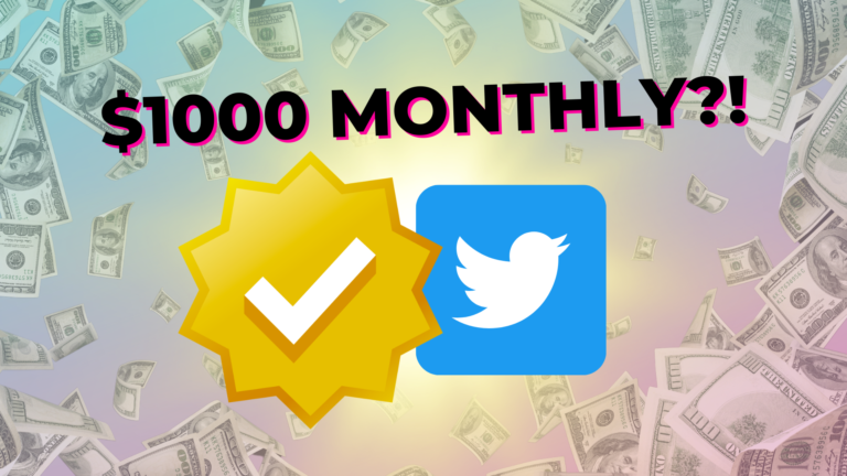 $1000 Monthly for a Gold Twitter Check?!