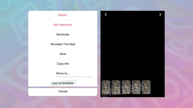 Instagram Tests Out ‘Templates’ for Reels