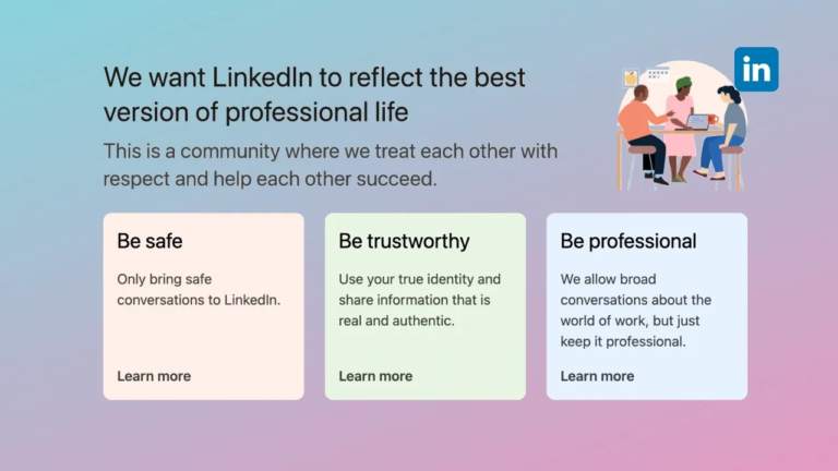 LinkedIn Updates Professional Community Policies