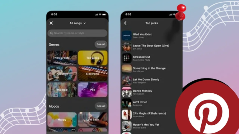 Pinterest Provides New Music Options for Idea Pins