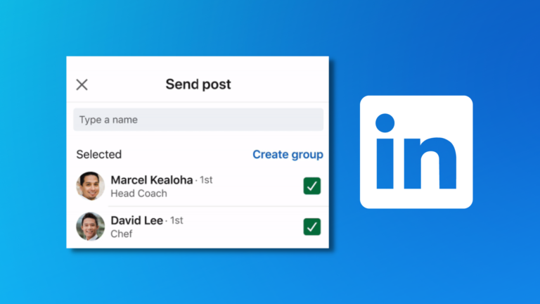 LinkedIn New Multi-Share Option