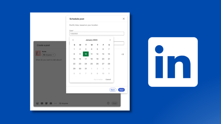 Native LinkedIn Post Scheduling for Company Pages