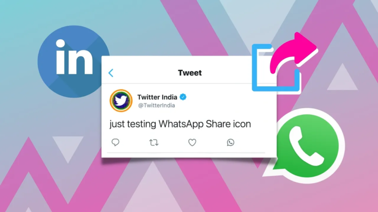 Twitter Adds WhatsApp and LinkedIn Sharing Buttons