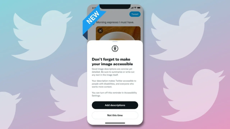 Twitter Adds New Prompts for Alt Text