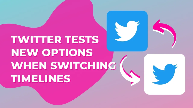 Twitter Tests New Options When Switching Timelines