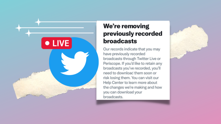 Twitter is Removing Live-Stream Archive