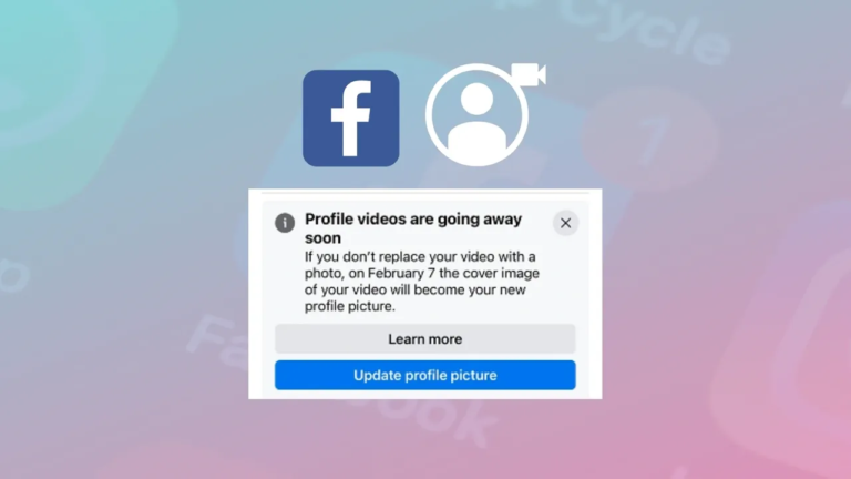 Facebook Removing Video Profile Images