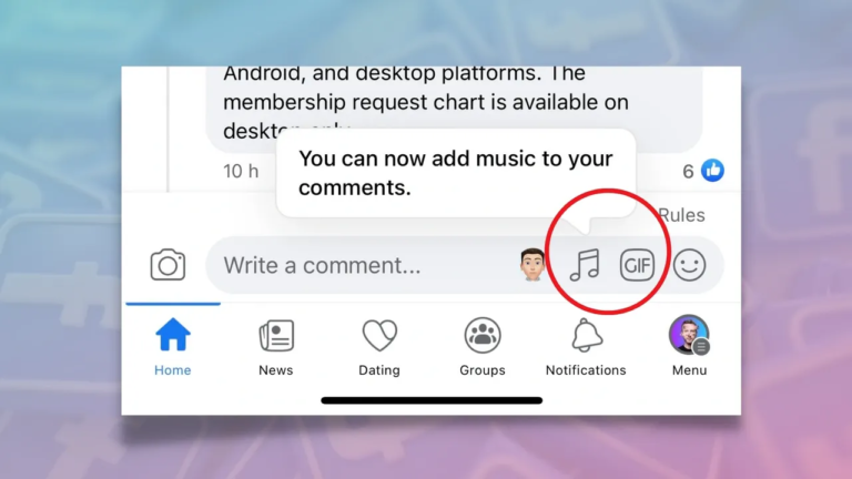 Facebook Adds Music Clips in Comments