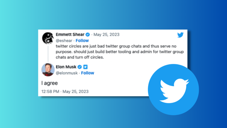 Musk Endorses Idea of Twitter Circles Shutdown