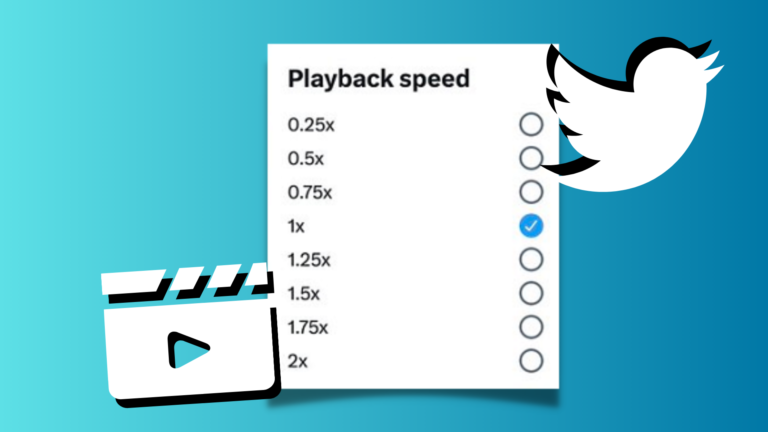 New Twitter Video Playback Speed Controls