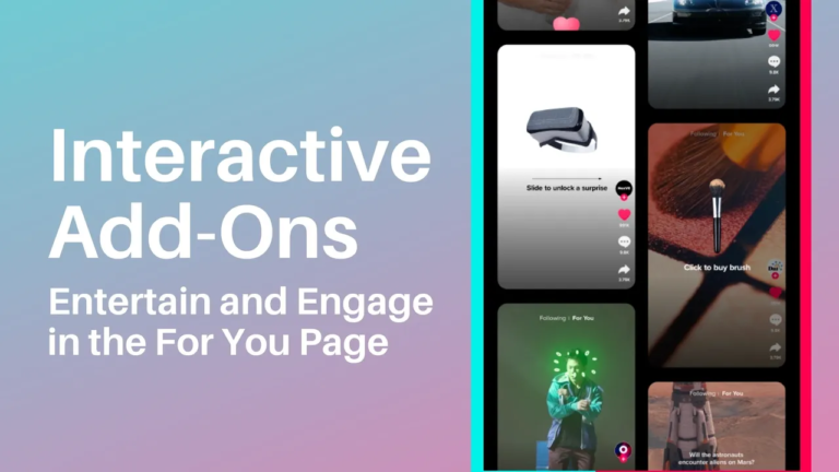 TikTok Launches ‘Interactive Add-Ons’