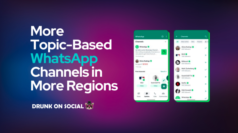 More Topic-Based WhatsApp Channels in More Regions